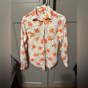 Floral Button Down Shirt for Women